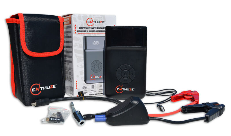 ENTHUZE JUMP STARTER WITH AIR COMPRESSOR